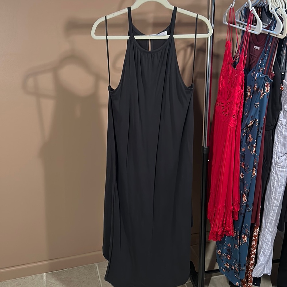 Simple black midi dress - 🥂 sale!